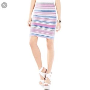 BCBGmaxazria Pavel Striped Jacquard Sweater Skirt